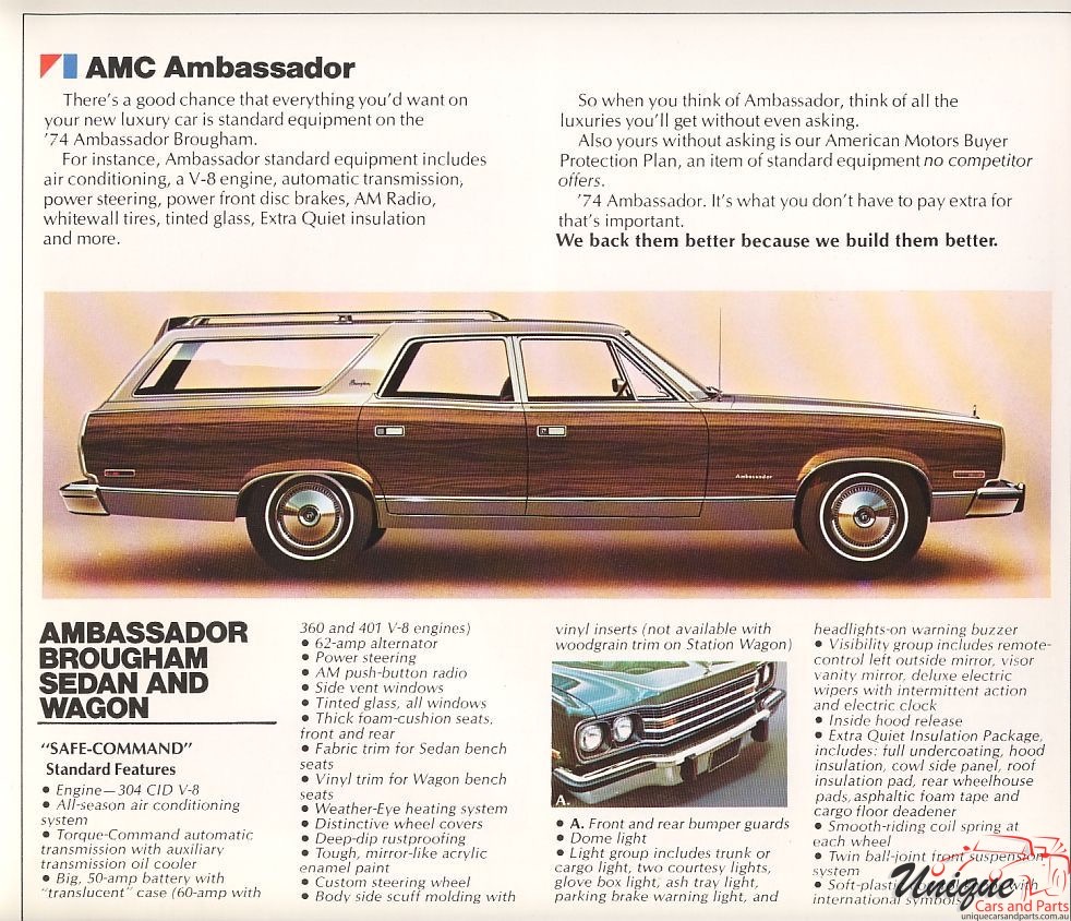 1974 AMC Ambassador Brochure Page 3